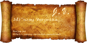 Jászay Veronika névjegykártya